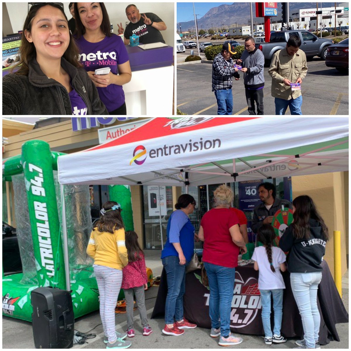 Scratch off and remotes in full force for ABQ/EP!! We have Jimmy Camp with the photo bomb! @JT_Metro <a href="/CamposanoJimmy/">Jimmy Camposano</a>  #MetroByTMobile
#WeAreMetro