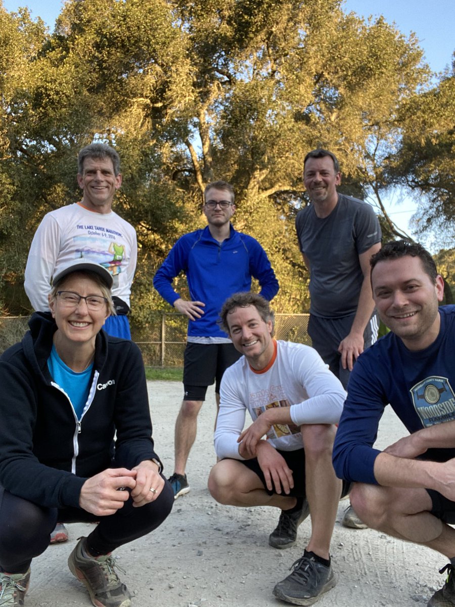 2-21-20: 4 miles at Pulgas makes everyone smile (except Garrett). #PRrun <a href="/Carbon/">Carbon</a>