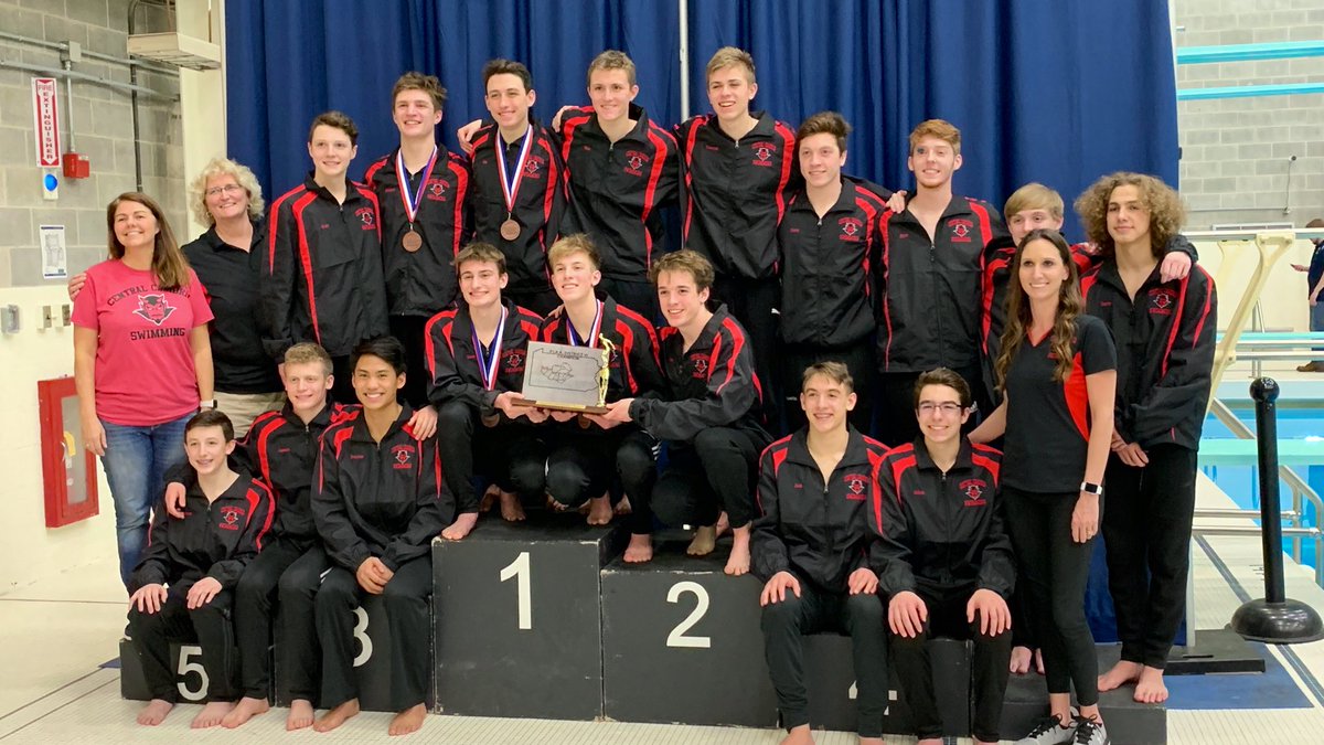 CenCam Boys Swim Team has an epic 2 days &amp; are your 2020 D6 AA CHAMPIONS! These athletes have accomplished what no other swim team in school history has, a D6 Championship! Great job coaches &amp; athletes! 
#HARCORE4SURE