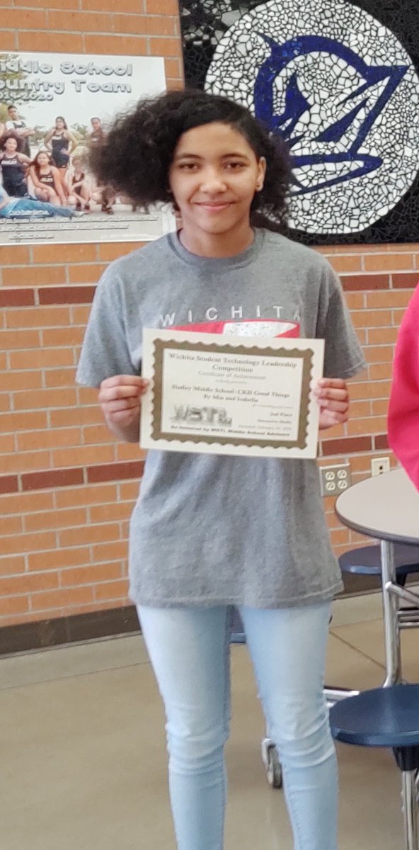 hadleypltw's tweet image. Congratulations Hadley STL! We took 2nd in Interactive Media, 3rd in Video Production and 3rd in Public Service Announcement today at the Wichita Student Technology Leadership competition! We are state bound!  I am so proud of you! #WPSProud #hadleyrocks @HadleyUSD259