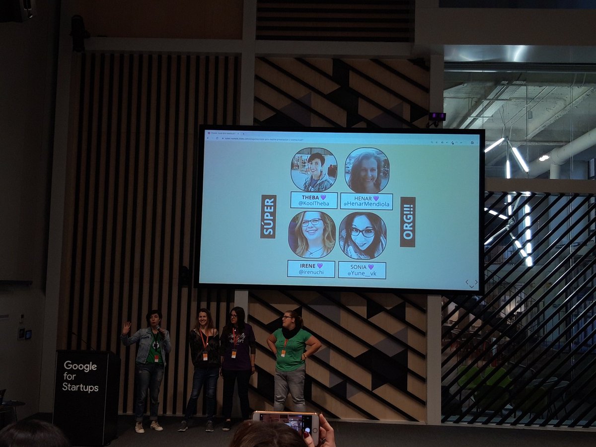 En resumen ha sido 1 dia de mucha info, conocimientos x asimilar.. pero lo mas top para mi ha sido el ambiente, q bueno es sentirse como en casa y bienvenida! Gracias x toda la organizacion, el esfuerzo, la dedicacion y el cariño con el q lo han hecho <a href="/NodeGirlsMadrid/">Node Girls Madrid</a> 👏👏