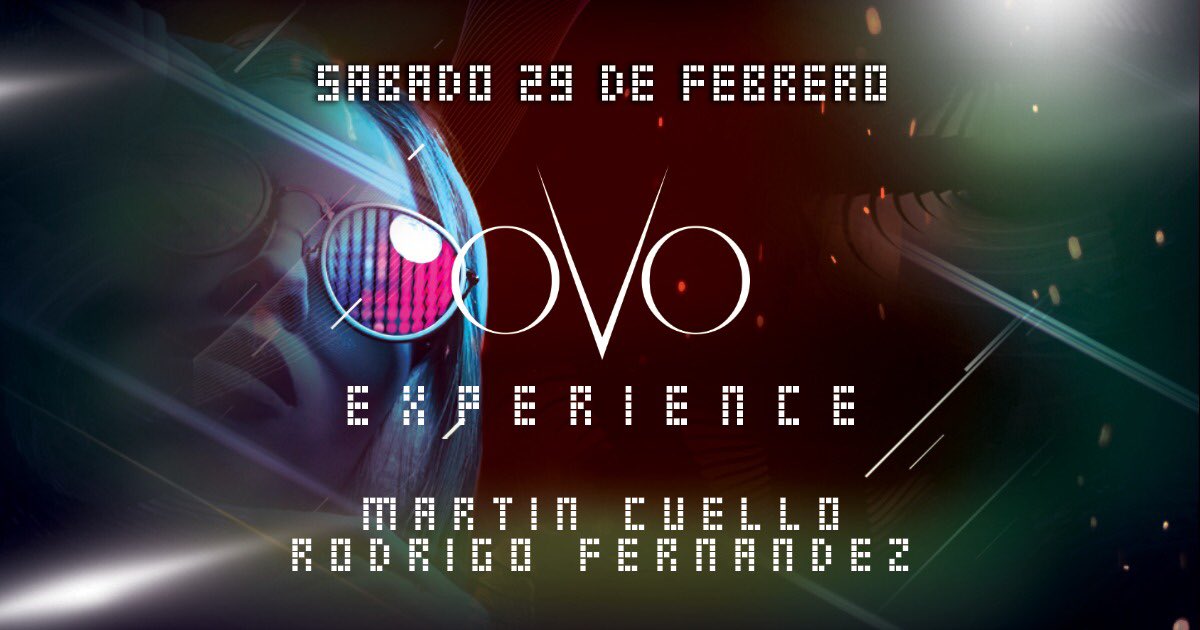 TONIGHT 👉🏻 #OvoExperience 🔥

Line up:
🎧Martín Cuello
🎧Rodrigo Fernandez

🎟Entradas anticipadas en reduts.com.uy y puntos de venta habilitados.