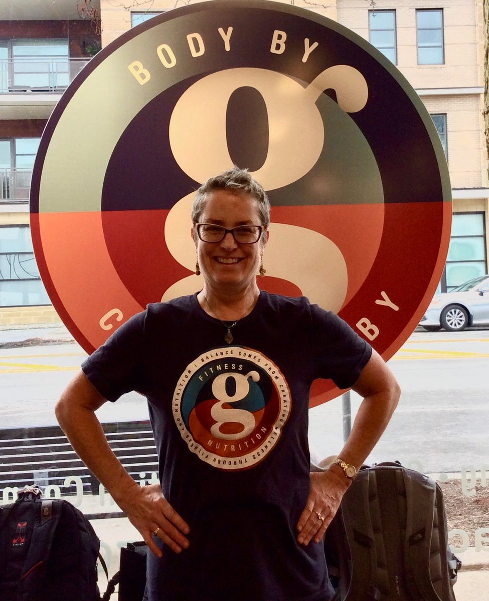 CoachingbyG's tweet photo. "I’m really enjoying spending time at Body By G–it’s a safe, comfortable space and every client is on their own journey, here for a reason that works for their own goals." - Karen Steward-Nolan https://t.co/nCuVBHzmdk https://t.co/0iN7H9JBEn