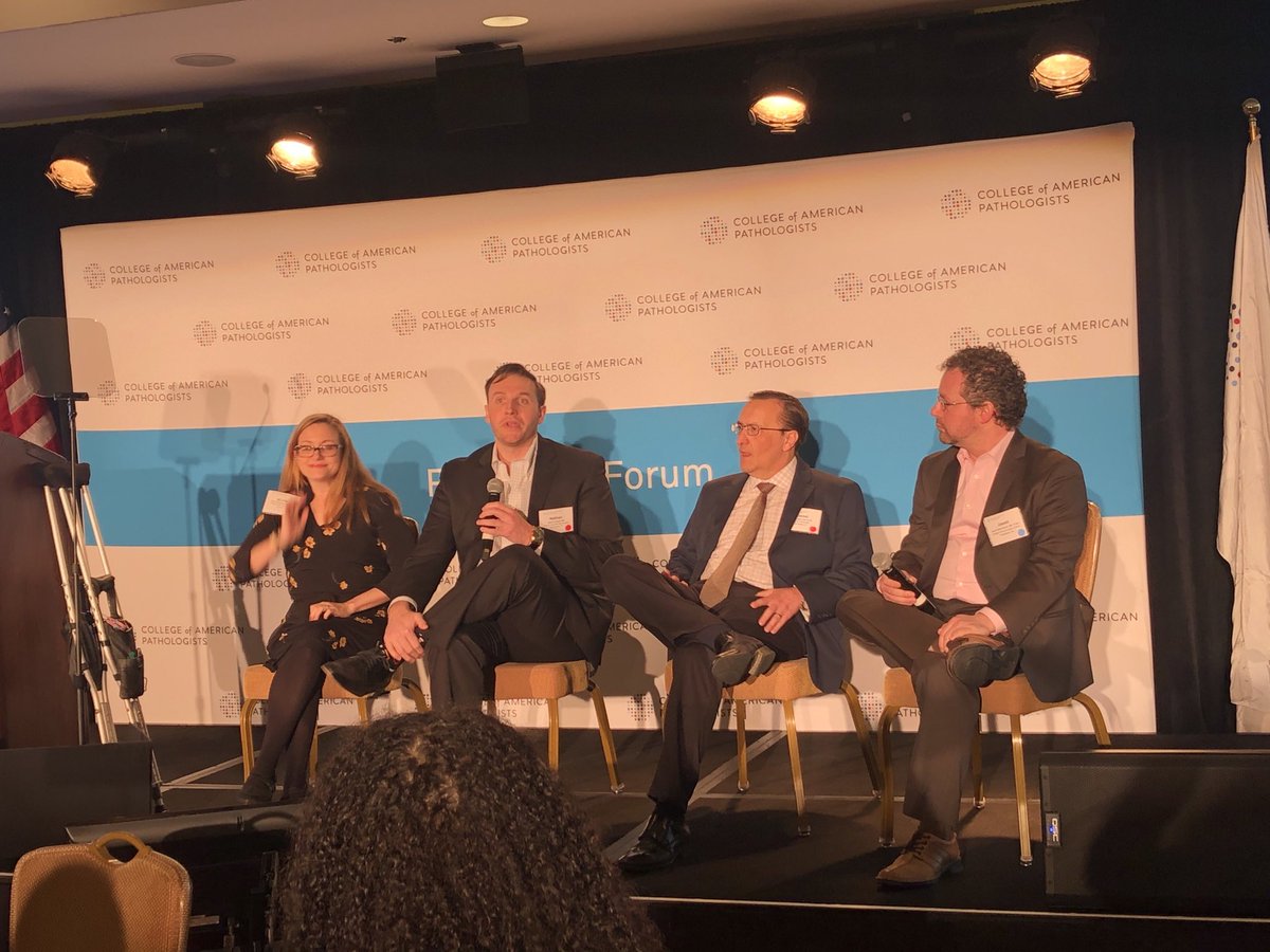 emilyvolkmd's tweet photo. #RFEC2020 @NRiddleMD Dr. Dan Mais, Dr. Nathan Sweed and Dr. Jason Rosenbaum give insider information to the @pathologists Residents Forum on academic #pathology practice #FCAP #FutureFCAP https://t.co/jM4Pu5iV8l