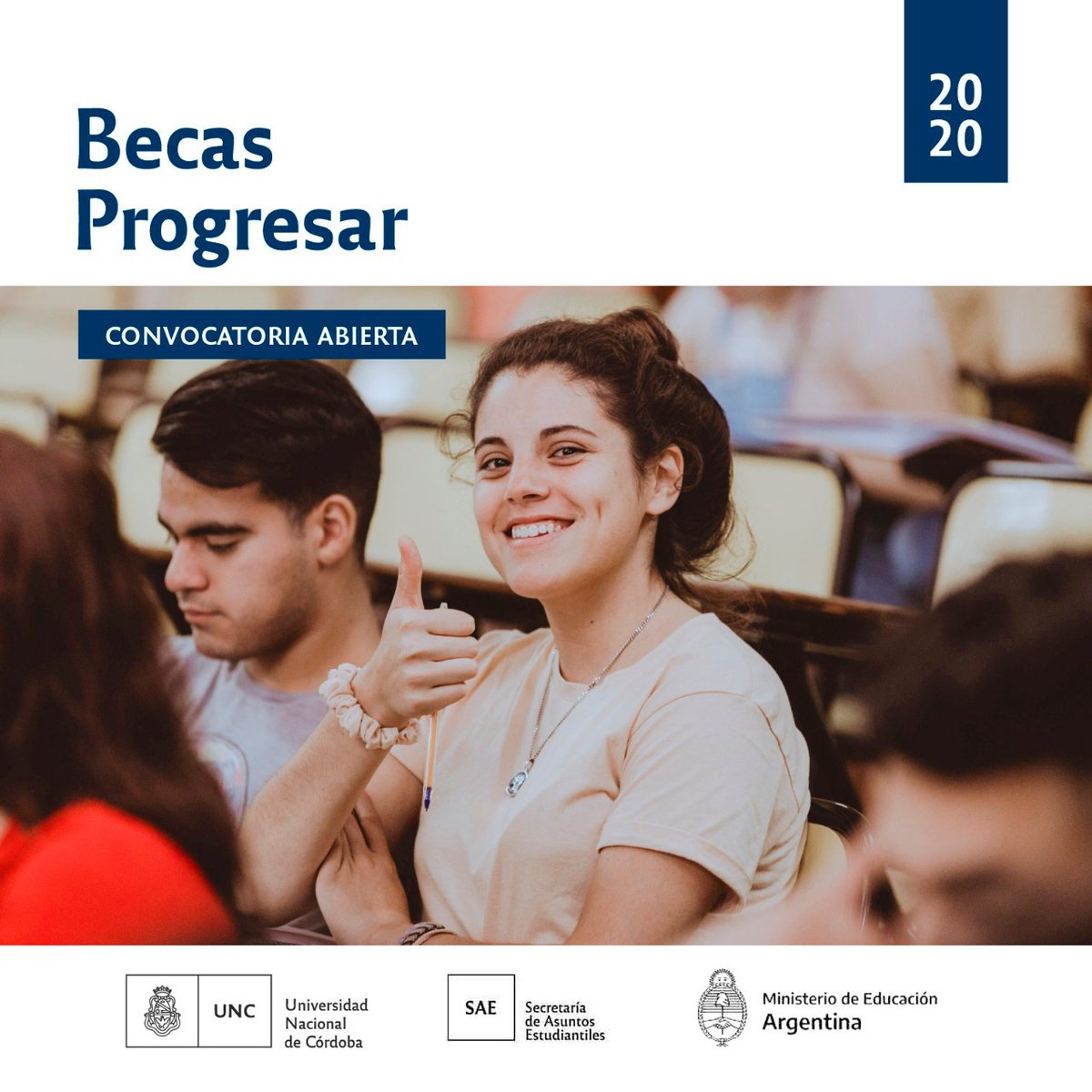 #BECAS #PROGRESAR 
📣 Informamos que desde el 1 al 31 de marzo permanecerá abierta la convocatoria para Becas PROGRESAR. Se realiza ÚNICAMENTE a través de: becasprogresar.educacion.gob.ar
