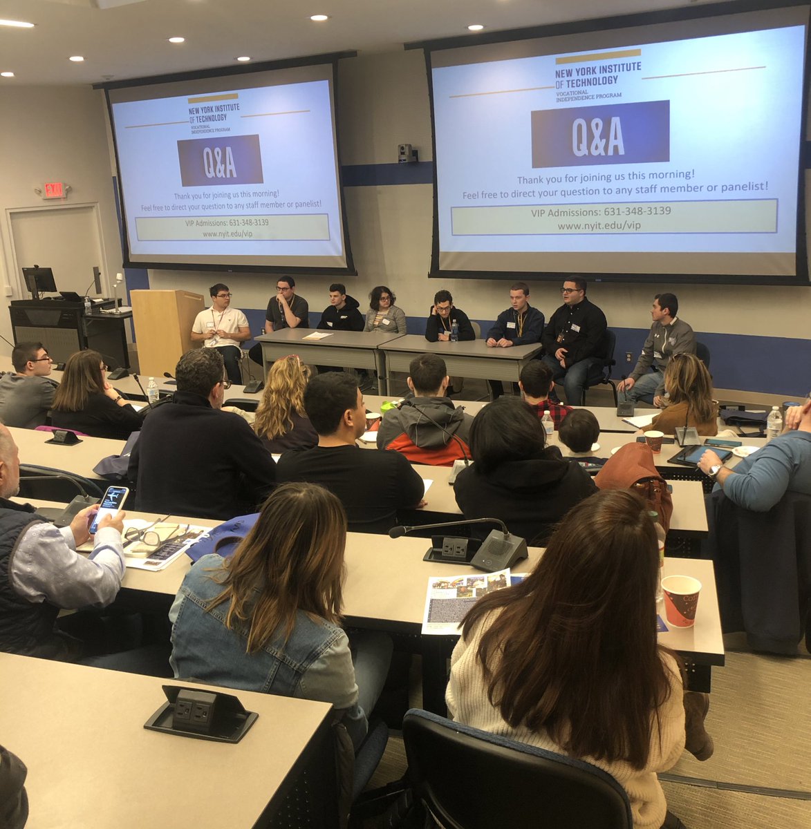 NYIT_VIP's tweet photo. Thank you to all who attended our Spring #OpenHouse today! It was a treat to welcome so many new families to #NYITVIP This event would NOT have been the same if it wasnโt for our VIP students who assisted. We couldnโt be more proud of ALL of you! #newyorktech #admissions https://t.co/VbTS0r1xXZ