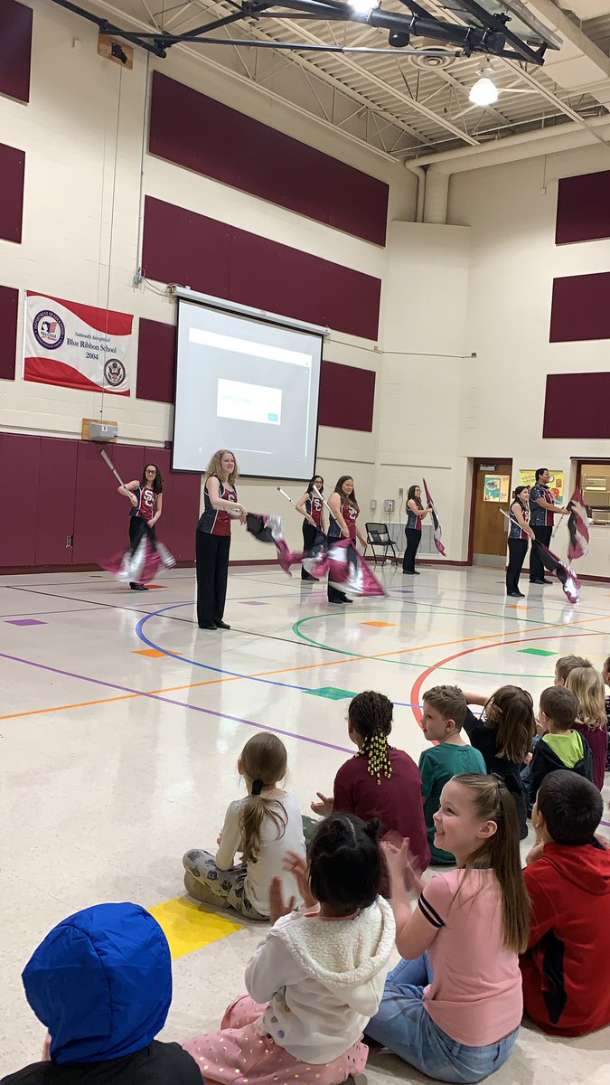 Thank you to the Salina Central Color Guard for teaching our children about having a good attitude and the positives things that can happen  when they do!