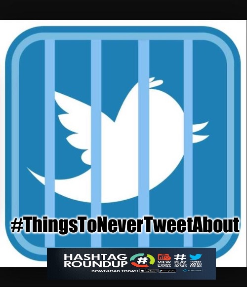 HearMeNowTags's tweet photo. Thanks for joining us today and we hope you have a great rest of your Saturday and weekend continue playing #ThingsToNeverTweetAbout then stay tuned for @RoesRage at 5:30 EST play along on @HashtagRoundup which is powered by @TheHashtagGame https://t.co/qywwZKtVdh