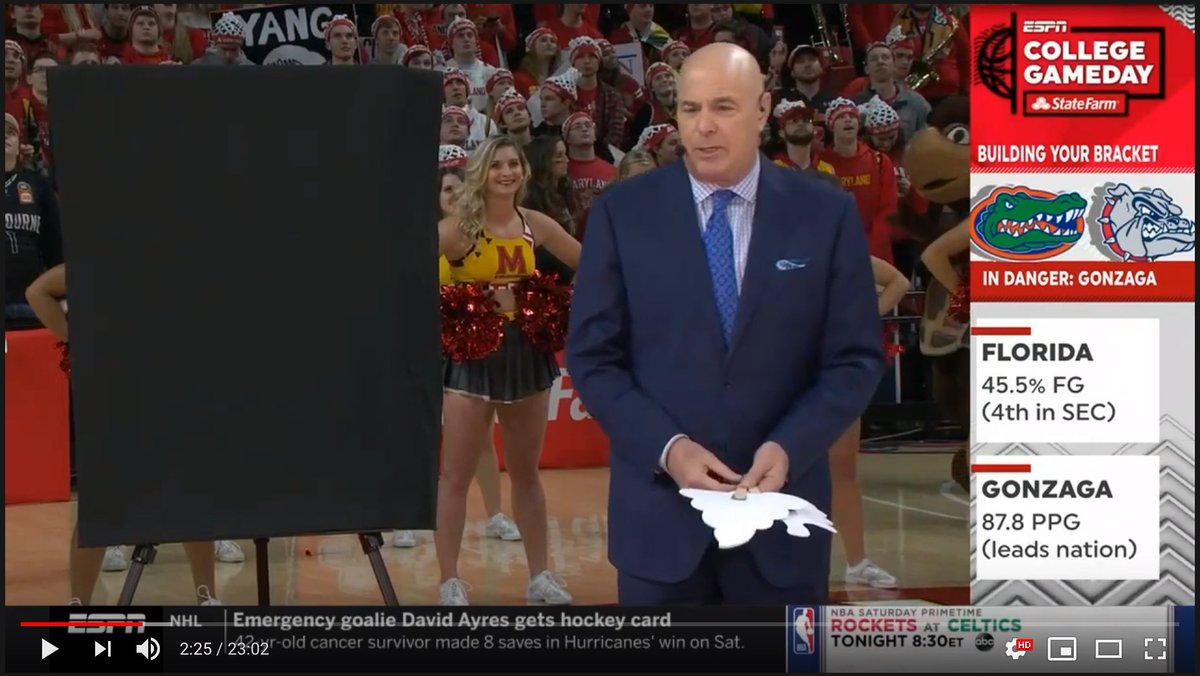 GregSarafian's tweet photo. The Yang Gang in College Park is still alive and well! @AndrewYang made his appearance on ESPN College Game day earlier today at UMD! #YangGang #Yang2024 @TerpsForYang https://t.co/qJsBJEqJE5