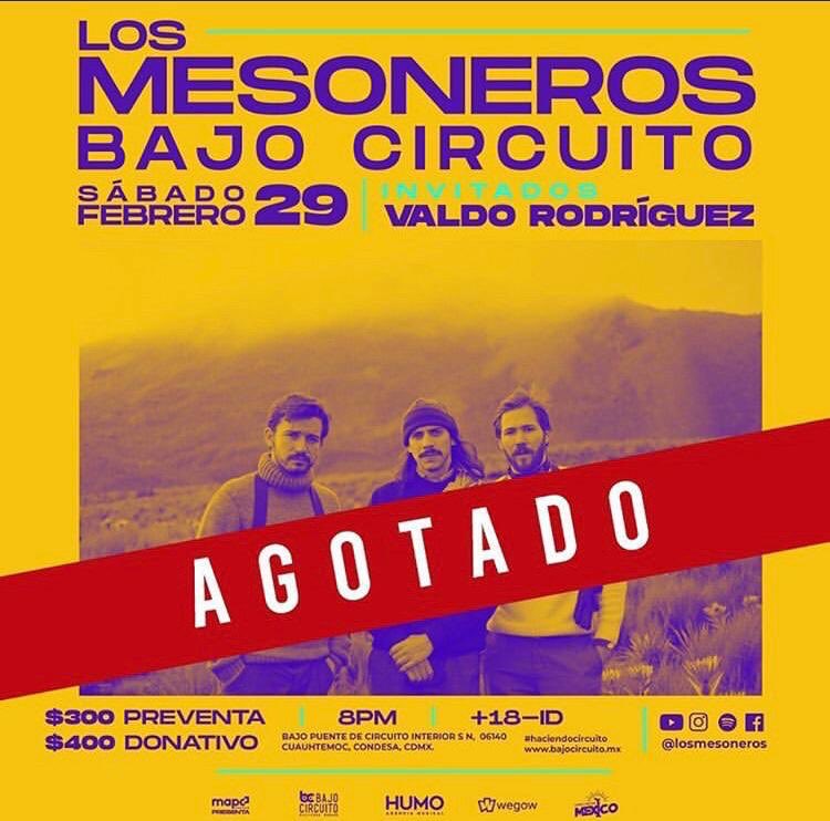 Hoy tendremos casa llena en el show de <a href="/LOSMESONEROS/">Los Mesoneros</a> 🔥

¿A quién vemos por acá?