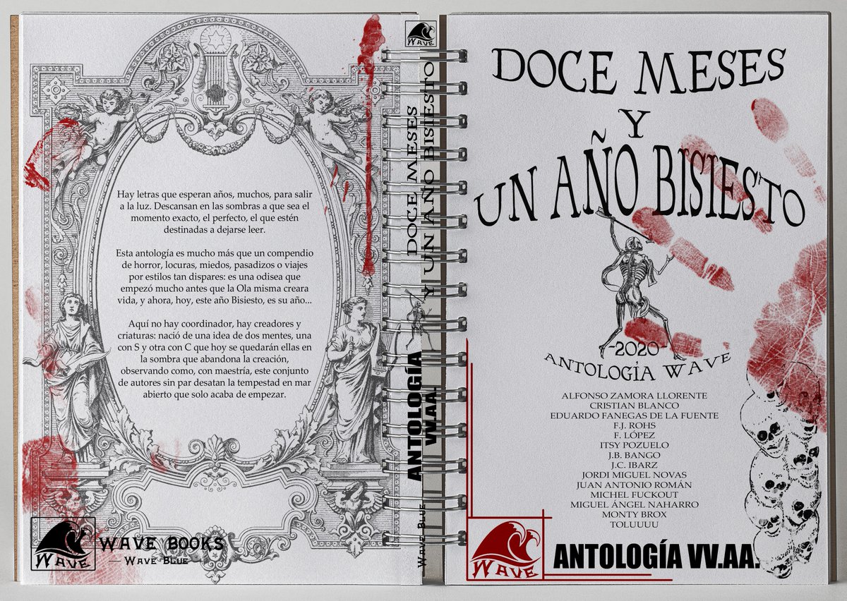 WaveEditorial's tweet photo. Nueva publicación
#WaveBlue #DoceMesesUnBisiesto de los autores @CBlancowriter @Toluuuu1 @MontyBrox @Xpiotiva @umbraldeldolor @jordi_novas @Alfonso__Z @NaharroNgel @jpbango @jcibarz, que os presentan los meses de un año bisiesto que marcarán vuestras vidas
https://t.co/M4VpJHO0OZ https://t.co/mA8tpRHEwO