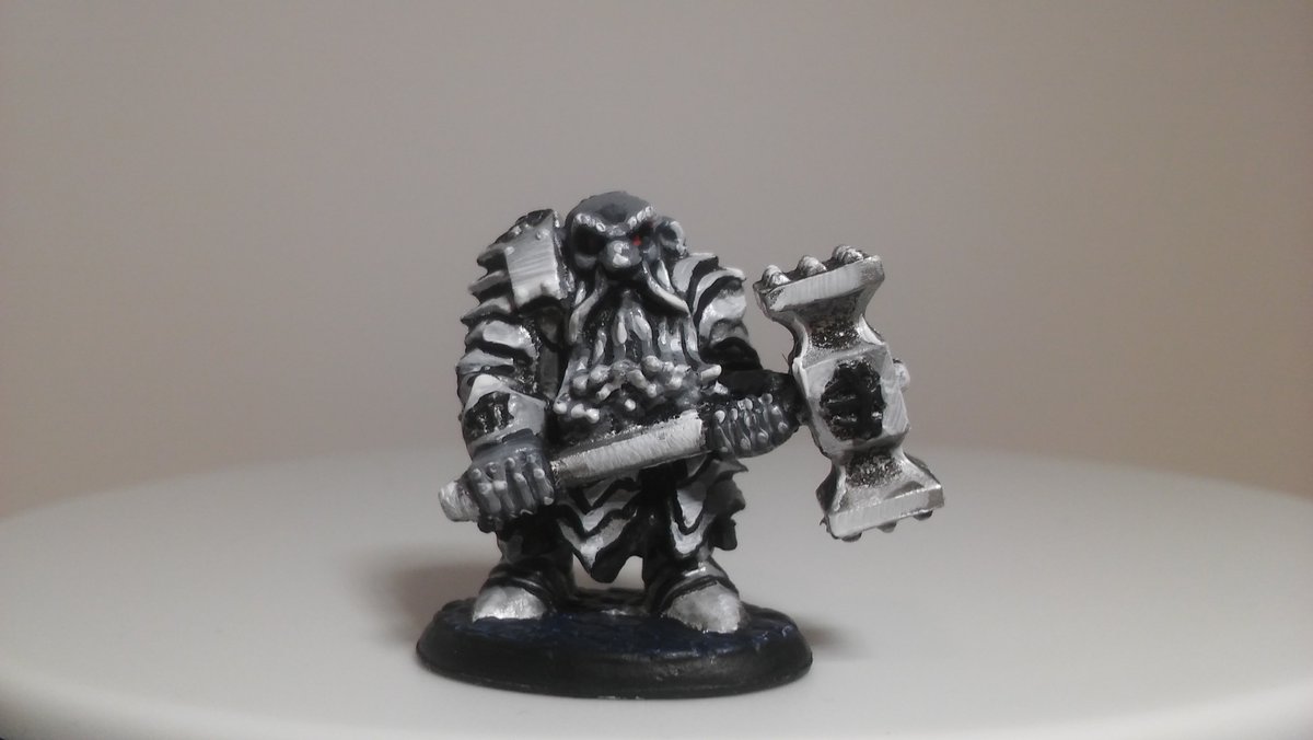 evieartworks's tweet photo. Here is the Dark Dwarf Pounder!💀 watching your every move....
.
.
.
.
@reapermini #wepaintminis #darkdwarf #duergar #reaperbonesblack #dwarf #miniaturepainting #miniaturepainter #reapermini #reaperminiature #DnDcharacter #paintingminis https://t.co/1hfgkInUG0