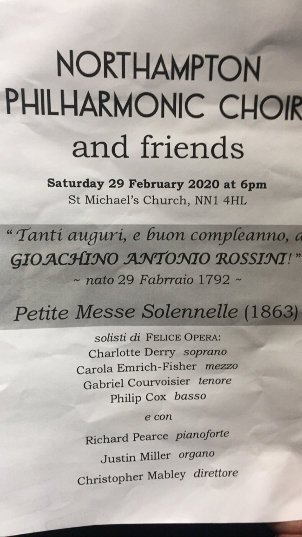 Carola Emrich Fisher Buon Compleanno Rossini Fabulous Time Singing W Benleonard 90 Charlotte Phil Richard Justin Christopher And The Northamptonphil Big Thanks To Felici Opera T Co Vfjylzp4uu