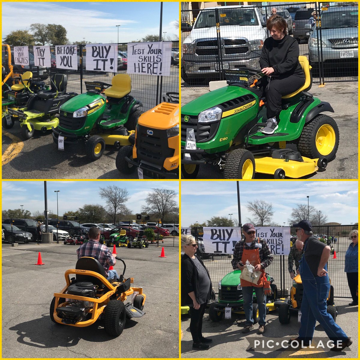 <a href="/mrsasm/">Mrs ASM</a> and team garden has sold FIVE riders already with our try it before you buy it event this morning! Keep em coming!!