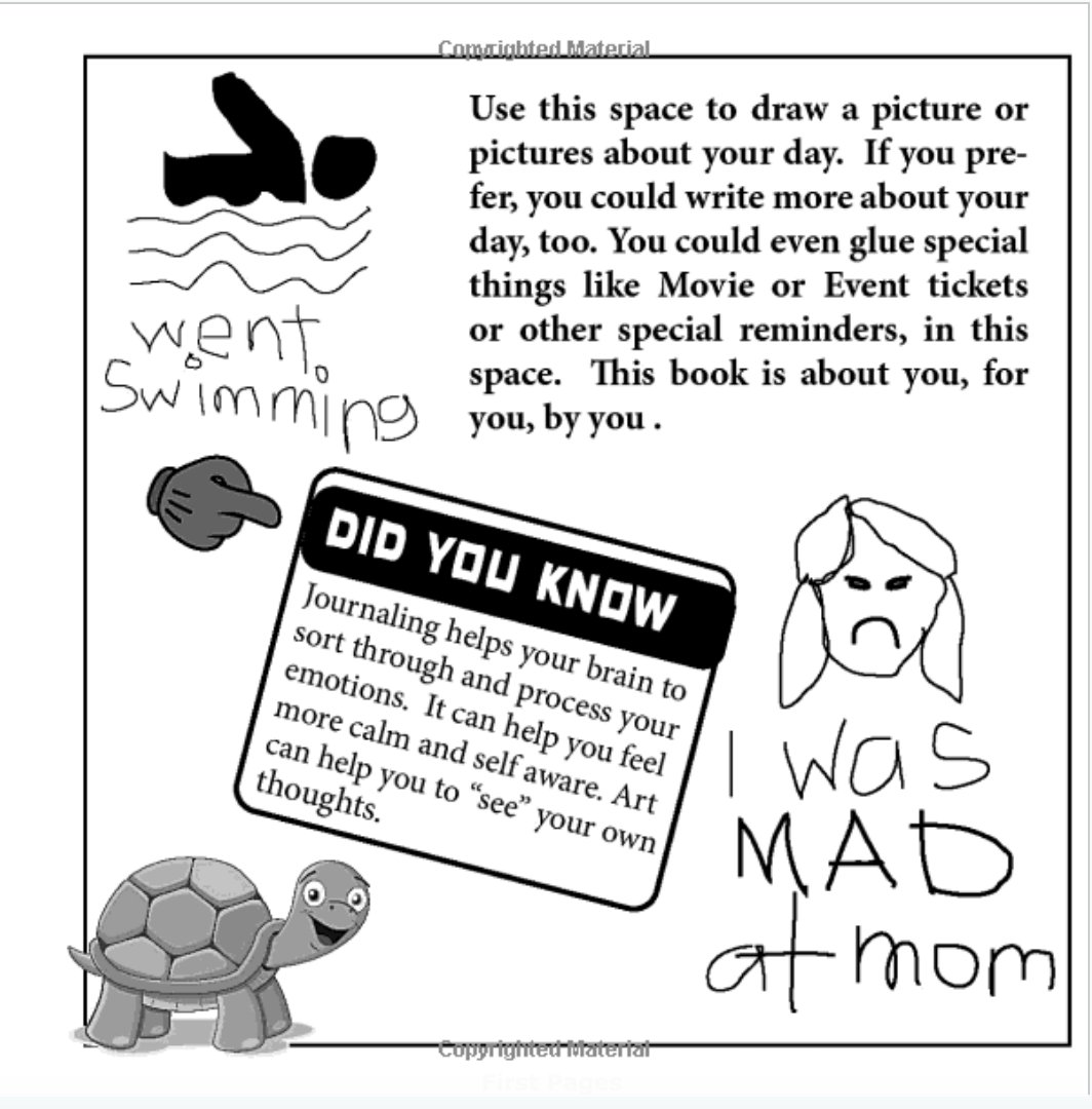 Xangelle's tweet image. I am SO EXCITED TO share that my kids journal for processing emotions is finally available on Amazon.

amazon.ca/dp/B084QLDRZF/…

#xangelle #kidswriteanddrawjournal #processingemotions #MentalHealthMatters #emotionsarenormal #dontstuffyourfeelings