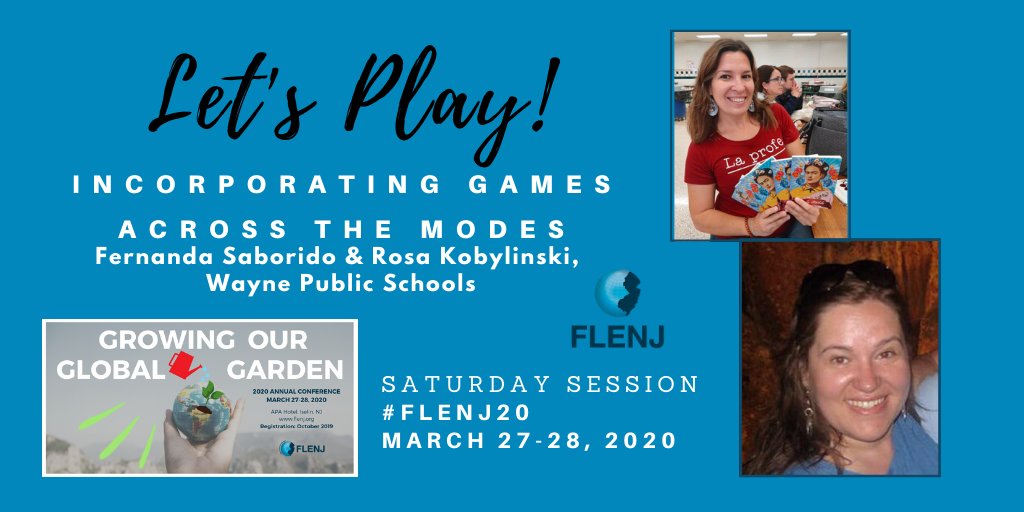FLENJ's tweet photo. SATURDAY, 3.28.20 #FLENJ20 9:45am - 10:45am is jam-packed with inspiration! @DiegoOjeda66 ! @hola_profesora &amp; @AngelloVillarre! @tdelgiudice614 &amp; @signorasilvano! @MmeDJones &amp; Elizabeth Oliva! And @SaboridoF &amp; @EducandoMundos! 
REGISTER AT https://t.co/nJztHzGD3P
#langchat #njed https://t.co/0KTIRw1RLt