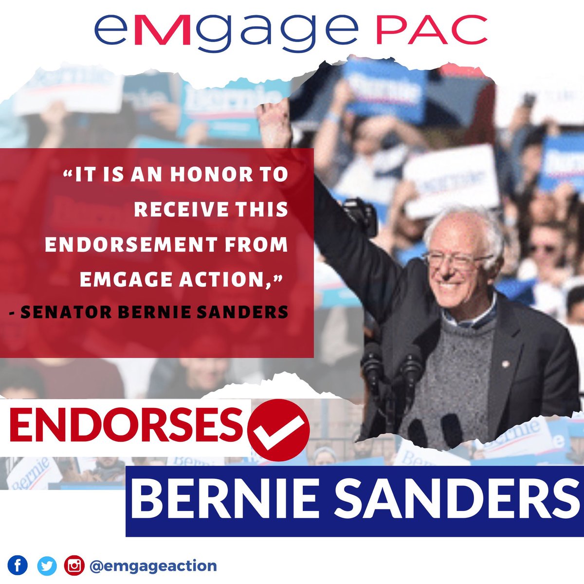 EmgageAction's tweet photo. Emgage is proud to stand by our presidential candidate, Senator @BernieSanders, at the historic rally today in Springfield, Virginia!
Join the movement! #BernieinVA #Bernie2020 https://t.co/p4dDNdOVjV