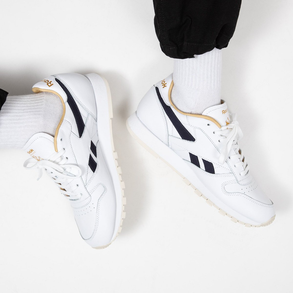 reebok classic white and purple