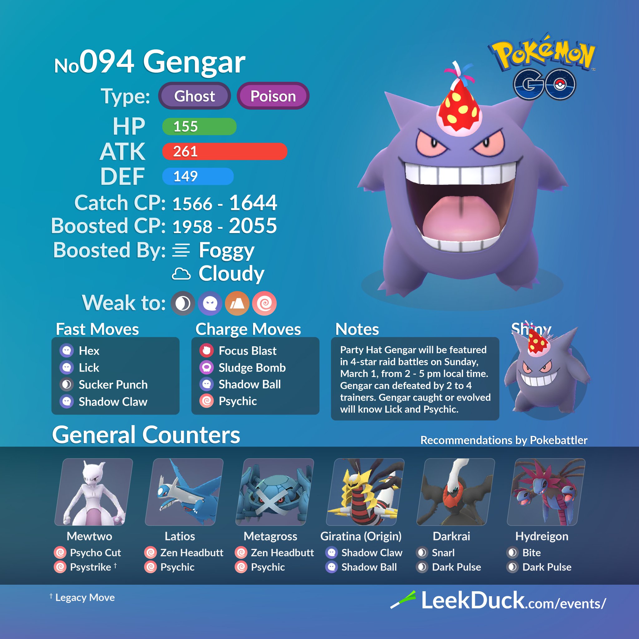 Gengar Raid Day, Cyndaquil Community Day, Increased Odds Pinsir