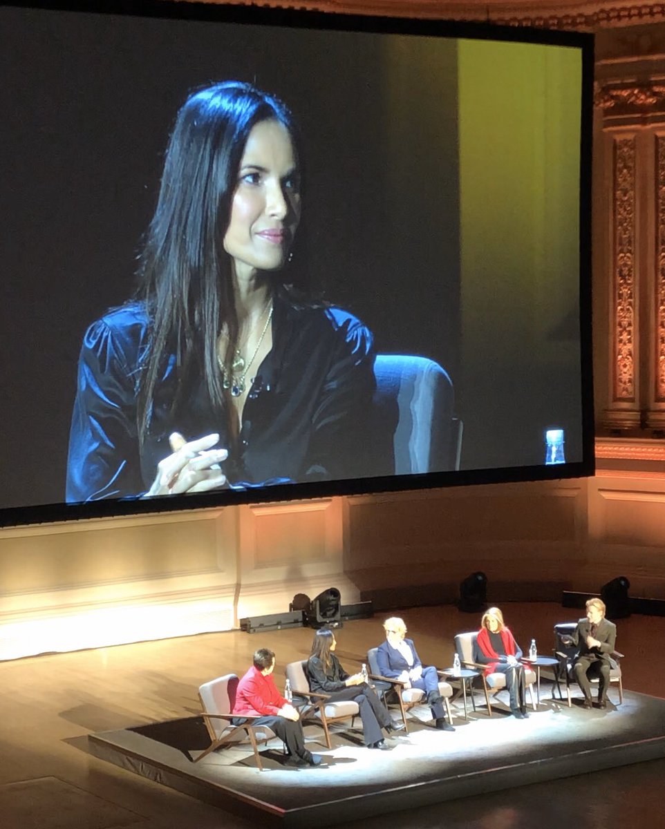 PadmaLakshmi's tweet image. I got to share the stage with @GloriaSteinem, @BillieJeanKing, @RonanFarrow and @Variety_Claudia today. Still reeling... #HISTORYtalks