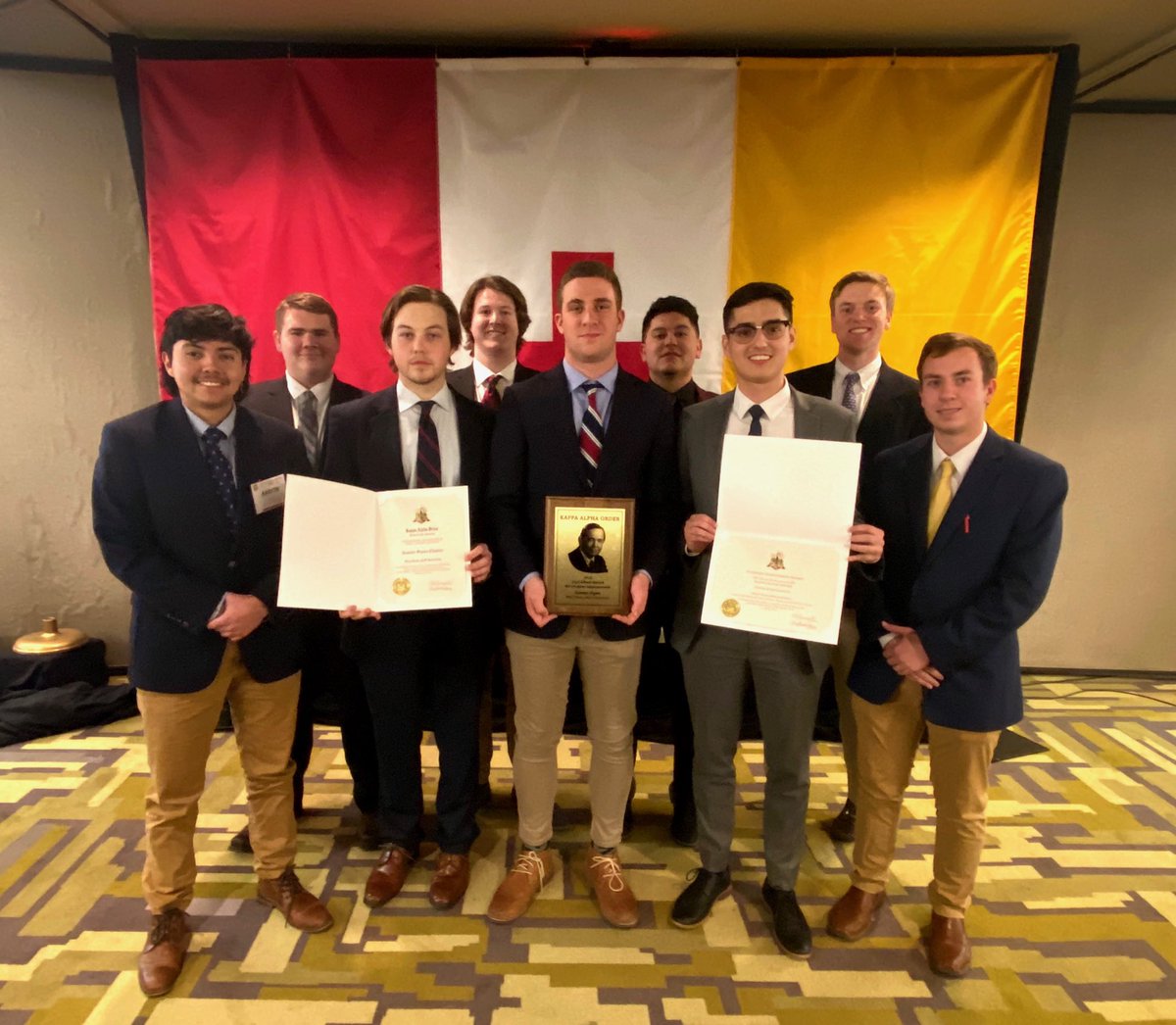 The Chapter Officers had a great time at this year’s Province Council / Officer Training Conference. Our Chapter received the following awards: Outstanding Recruitment and Chapter Growth, Academic Achievement for Fall 2018, and the Carl Albert Award for Chapter Improvement.
