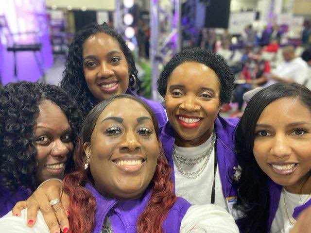 NovantHealth's tweet photo. Thanks to all our team members and volunteers for helping make the #CIAAFanFest Health Pavilion a big success! #Teamaubergine https://t.co/9BlZvRCIUH