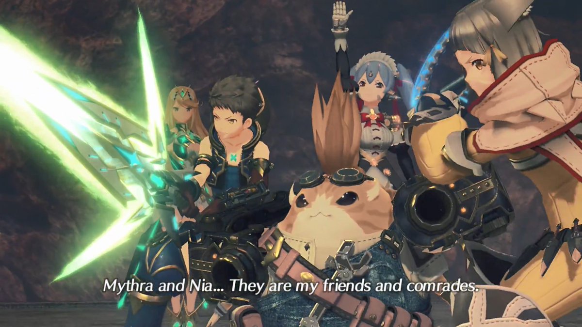 One thing I really like about the end of chapter 4 is that we see the group's team work! The end of each chapter is kind of an example of this, but chapter 4 really ramps it up since every team member gets a moment to shine.  #Xenoblade2