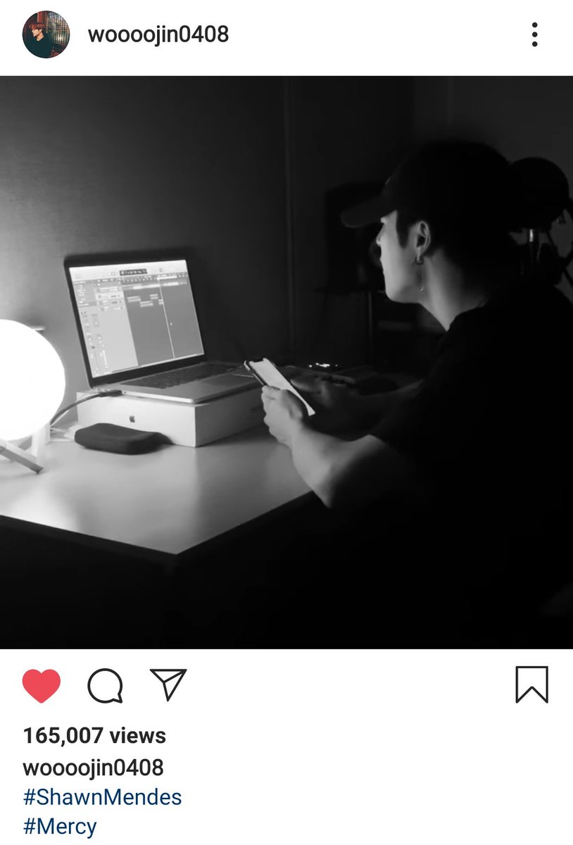 200216 – Woojin first cover song #ShawnMendes  #Mercy   https://www.instagram.com/p/B8mj71HlygM/?igshid=1klby54vaqsn7