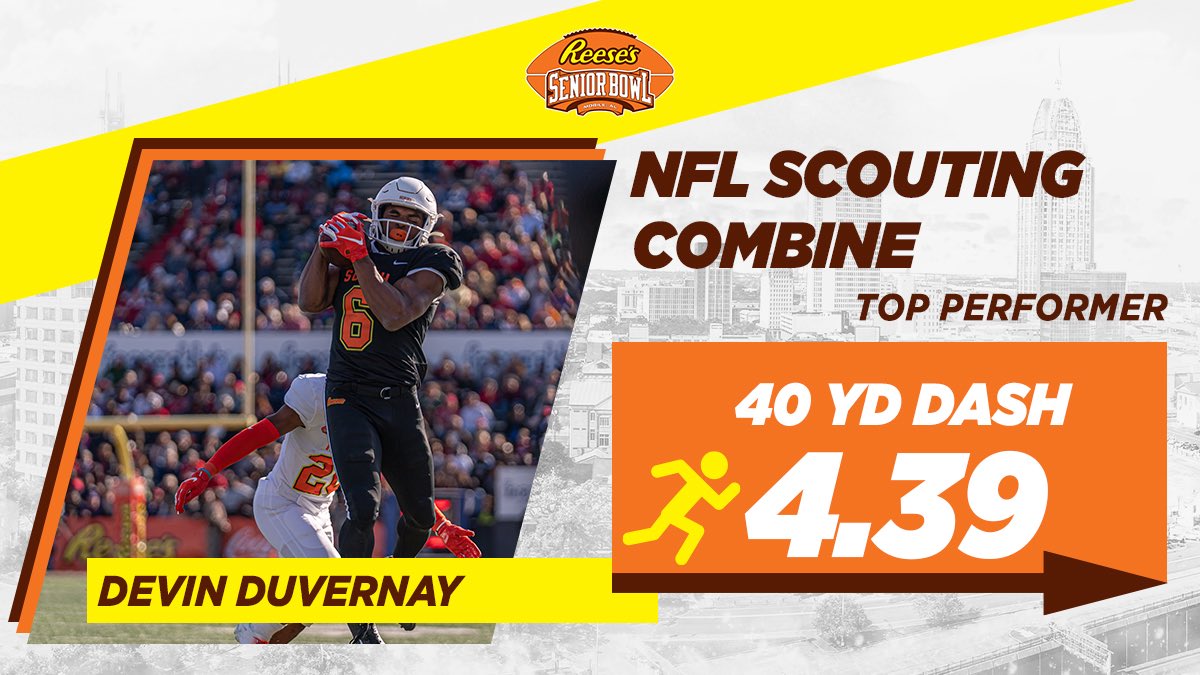 Keep an eye on @Dev_Duv5 in the upcoming #NFLDraft. Showed out at this years #SeniorBowl and #NFLCombine. #HookEm 🤘 #TheDraftStartsInMOBILE