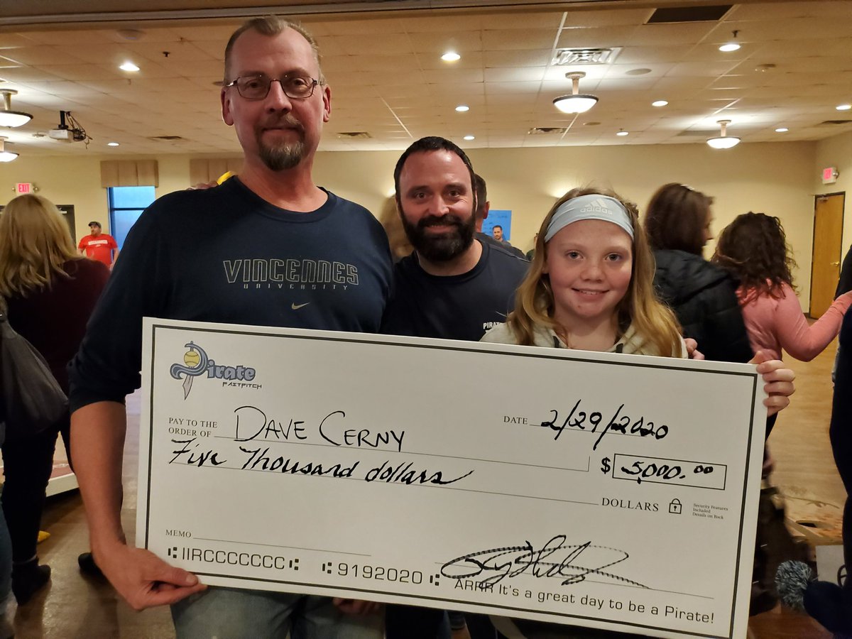 Pirate_FP's tweet image. Congratulations to our big winner Dave Cerny and his daughter Tessa!!