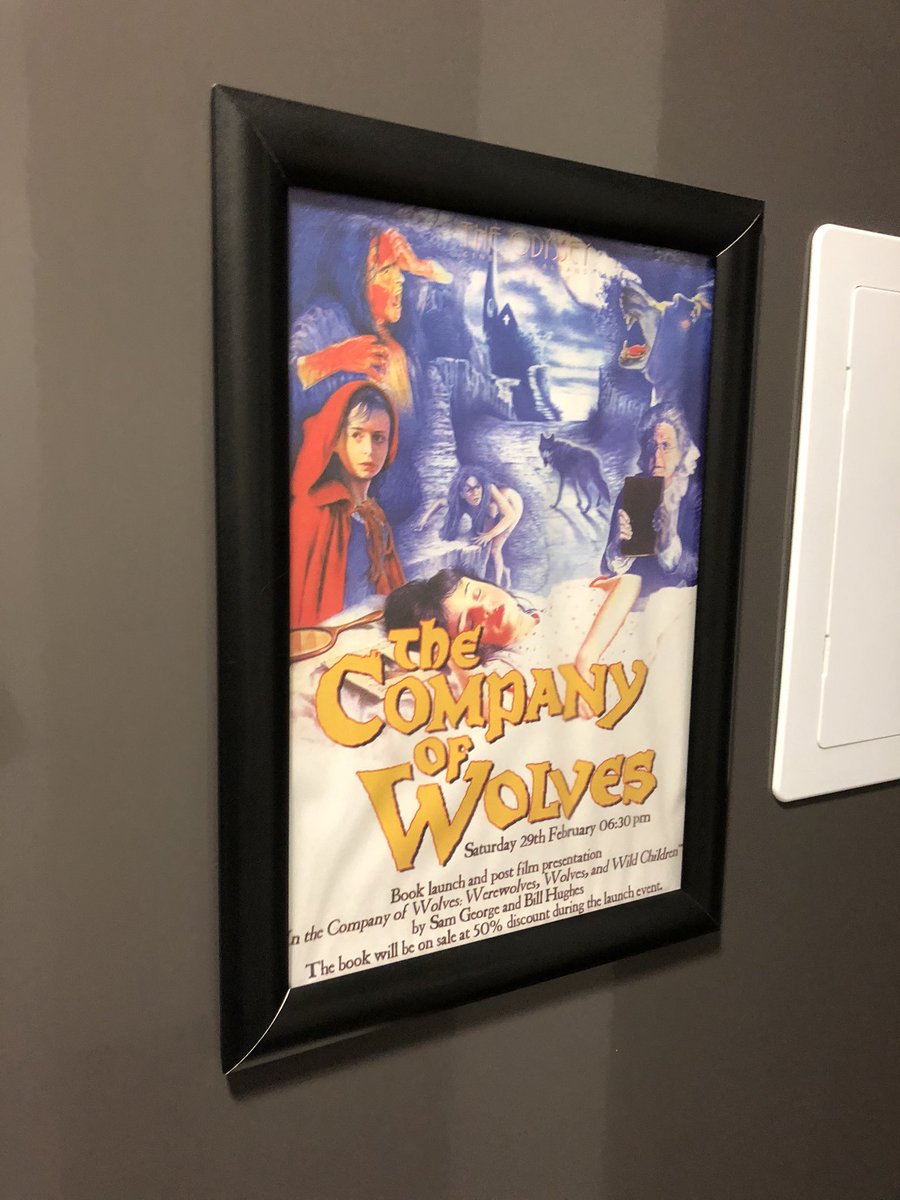 ivanphillips's tweet photo. Great to see @DrSamGeorge1 @BillBloodyHughe & @KajaFranck tonight at the #IntheCompanyofWolves launch @OGOMProject Lovely to watch The Company of Wolves again too & on the big screen https://t.co/hkZhlbWCem