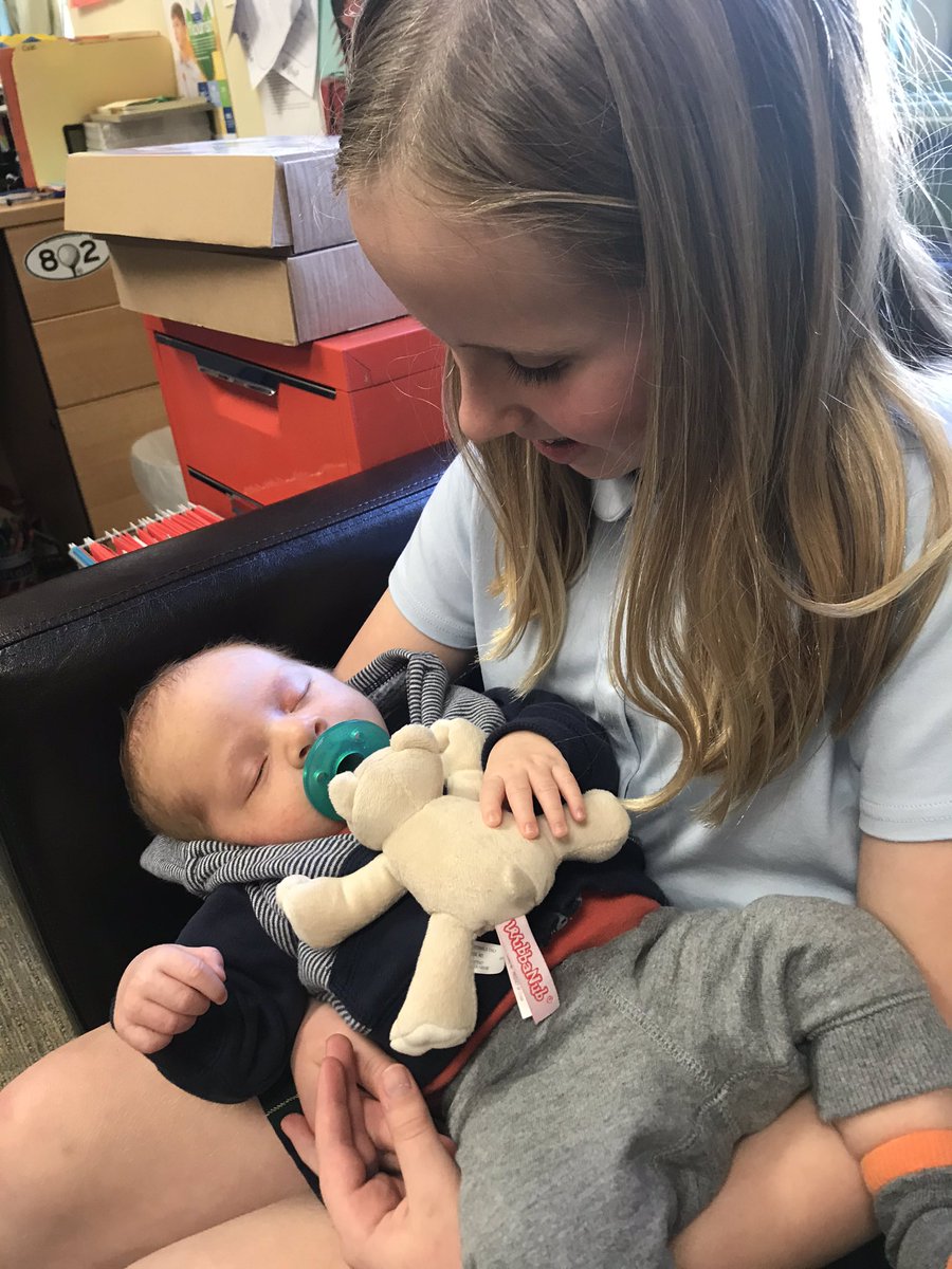 Hester4th's tweet image. Jackson came in to meet his 4th grade friend today #trinitylearns