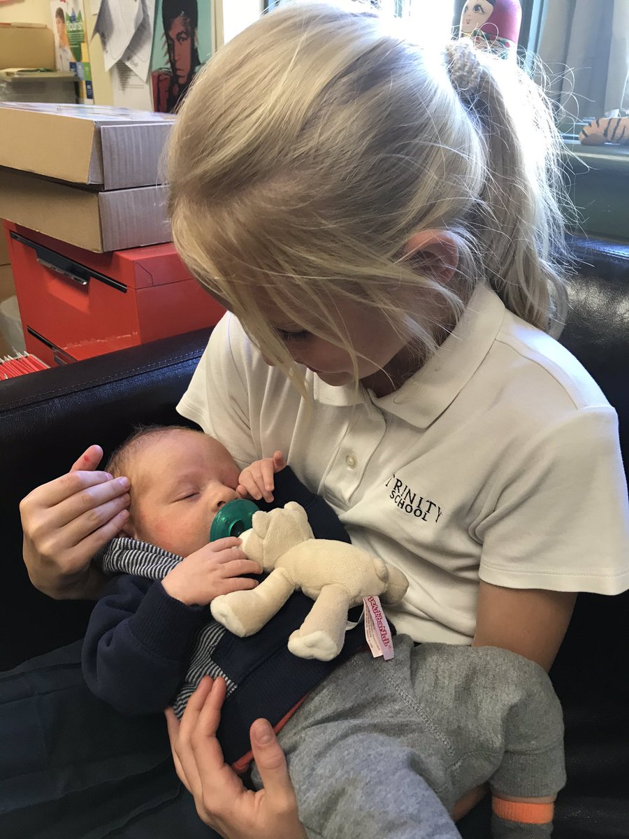 Hester4th's tweet image. Jackson came in to meet his 4th grade friend today #trinitylearns