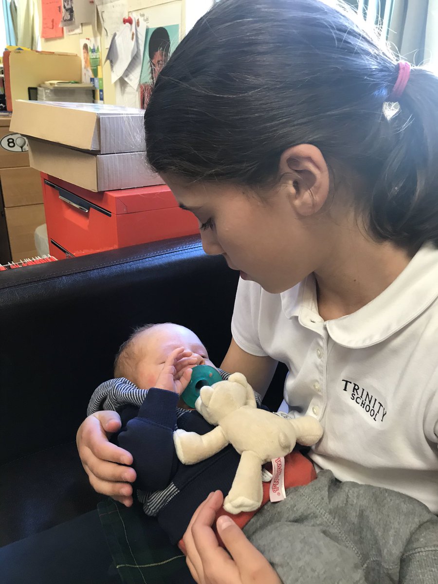 Hester4th's tweet image. Jackson came in to meet his 4th grade friend today #trinitylearns