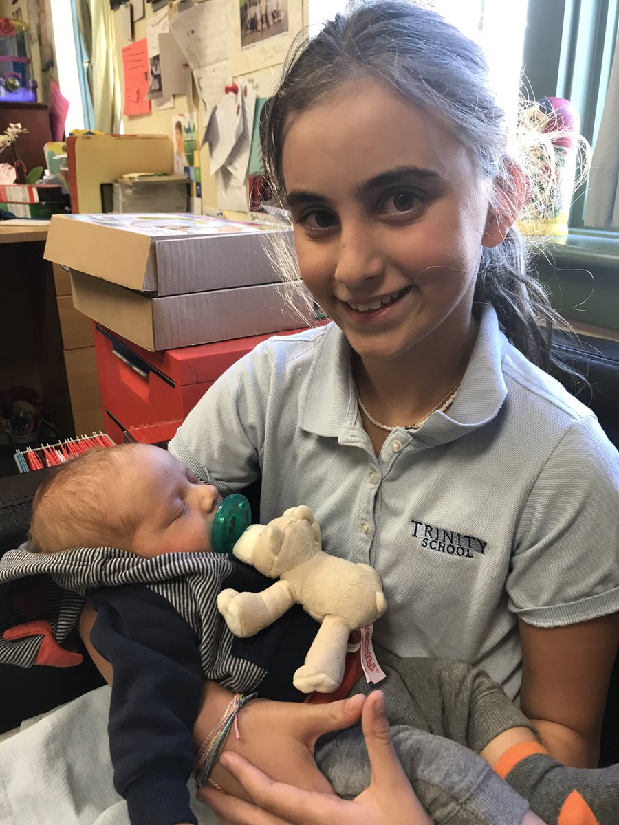 Hester4th's tweet image. Jackson came in to meet his 4th grade friend today #trinitylearns