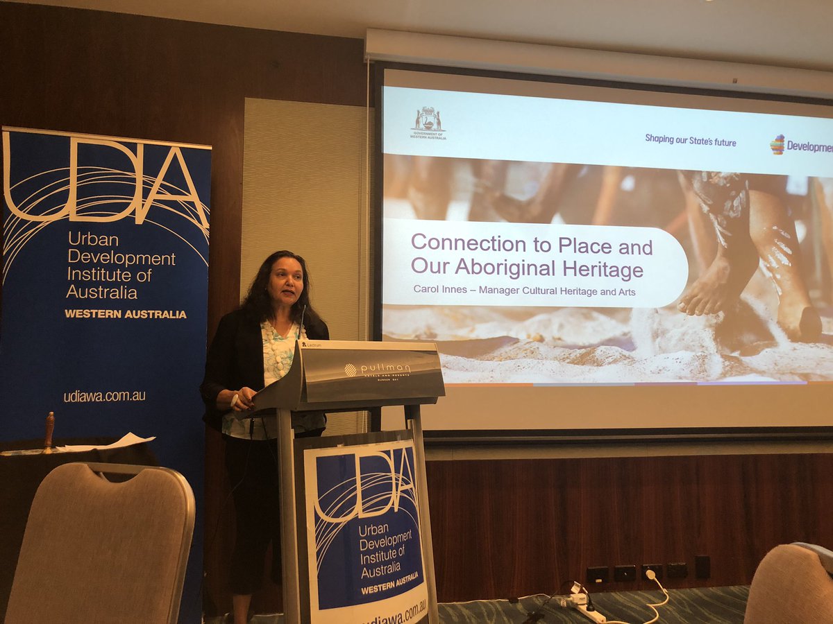 Brilliant way to start the day, hearing from Carol Innes about #Connection to #place, and how important #belonging is to our communities <a href="/UDIA_WA/">UDIA WA</a>