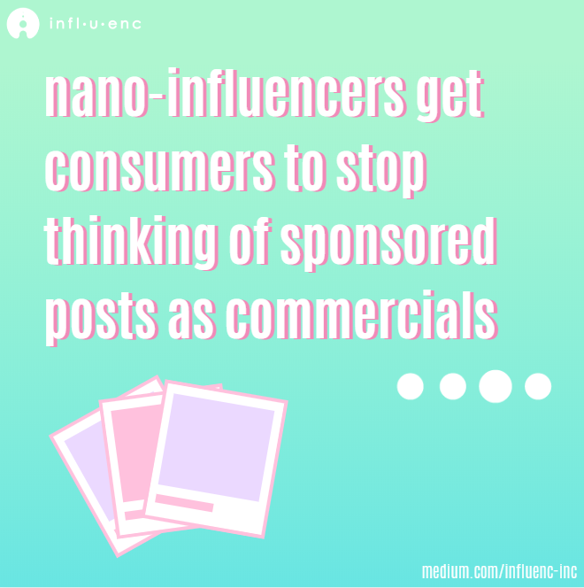 einfluenc's tweet photo. Nano-influencers have begun to claim their stake in the influencer marketing game and brands are loving it. To learn more about why your brand would love them too check out our most recent article at https://t.co/Pn0En9fxoT #undertheinfluenc https://t.co/N55mWqPPuC