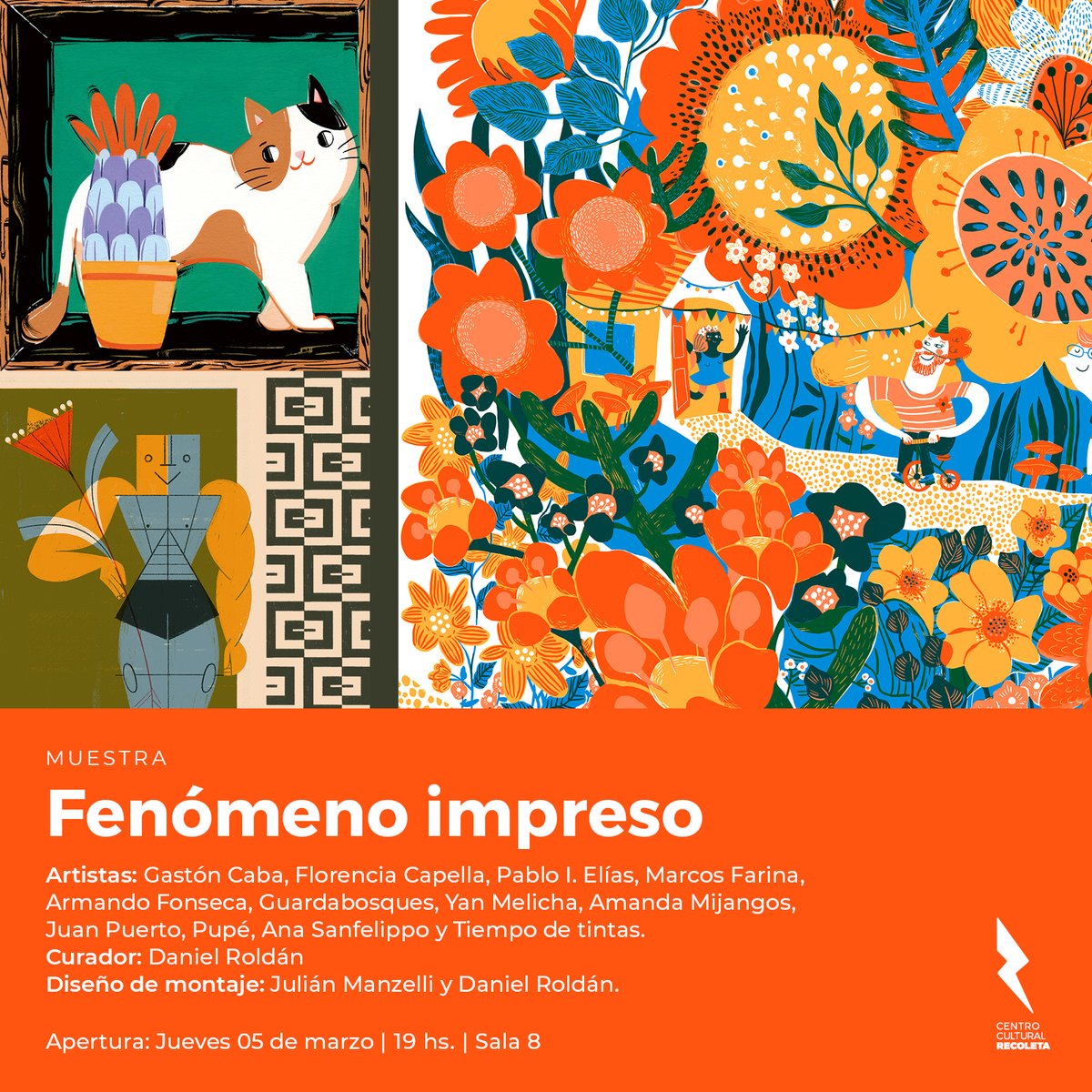 El jueves 5 de marzo a las 19 hs en el CCRecoleta se inaugura "Fenómeno impreso", una muestra que tiene mucho que ver con la cátedra y con los talleres dí donde conocí increíbles estudiantes que se han transformado en brillantes colegas que admiro. Los esperamos!