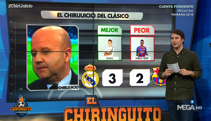 ¡@luis_villarejo se 'MOJA'! El REAL MADRID ganará 3-2 y KROOS será el HOMBRE del PARTIDO. #Chirijuicio