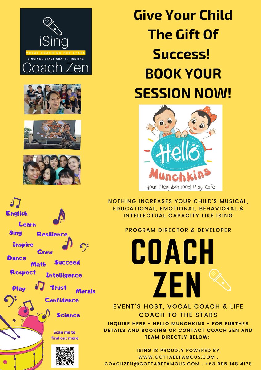 supercoachzen's tweet photo. Mark 5:36- Overhearing what they said, Jesus told him, βDonβt be afraid; just believe.β
So I BELIEVE!
1ST SCHOOL PARTNERSHIP π΅π€
#iSingwithCOACHZEN
#Singing
#performingarts
#ReadyZENgo
Ready ZEN Sing!! π΅π΅π΅
See you tomorrow!!
@gottabefamous2 https://t.co/UiFXLVnMo3