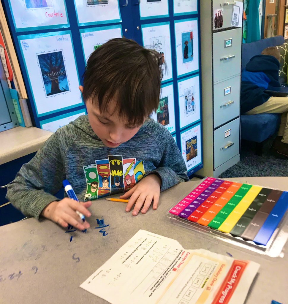 mrsheathPVES's tweet photo. Super thankful for these new fraction manipulatives! Concrete models are extremely helpful when teaching essential fraction concepts. @pvespride #guidedmath #handsonmath https://t.co/4mVepntLvl