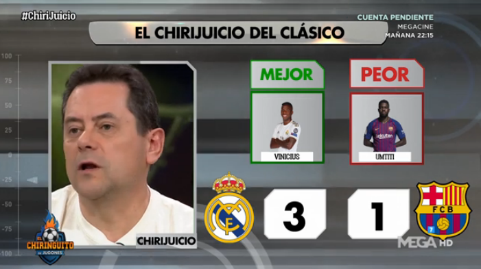 ¡#TomásRoncero lo tiene CLARO! El MADRID ganará 3-1 y VINICIUS será el MEJOR del PARTIDO'. #Chirijuicio