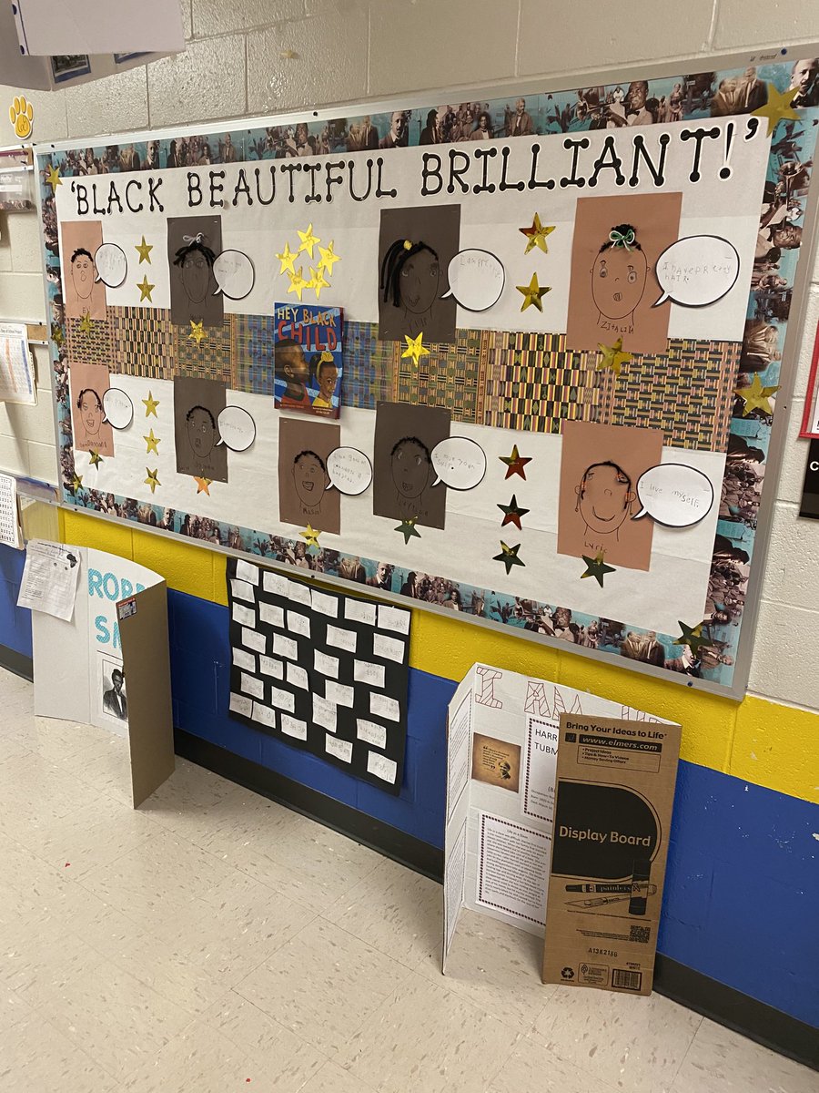 Several of our beautifully decorated bulletin boards celebrating Black History Month.