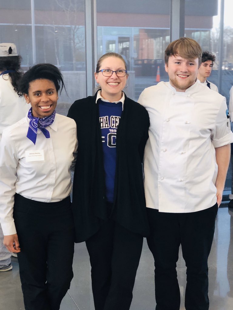 HSEforCentral's tweet photo. We love that our alumni are now mentors and helping our students! We 💜Witney and Dawson! @OPSCentralHigh @CHSFOmaha #opsproud https://t.co/9ogGT0E7Hp