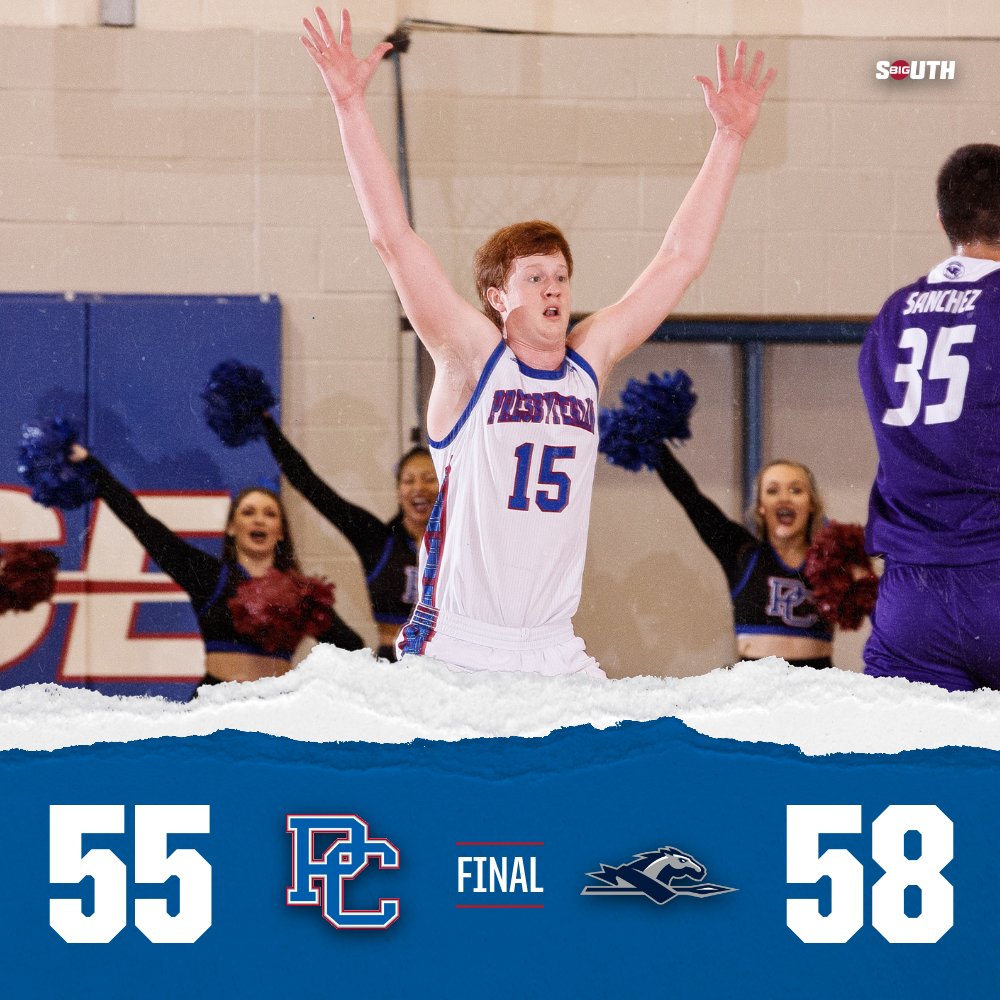 BlueHoseMBB's tweet photo. The Blue Hose rally late but drop a close three-point game to the Lancers, 55-58, tonight at the Templeton Center. Owen McCormack led the team with a career-high 12 points, and eight rebounds.

#GoBlueHose #Hunt https://t.co/lqKgRKOBZA