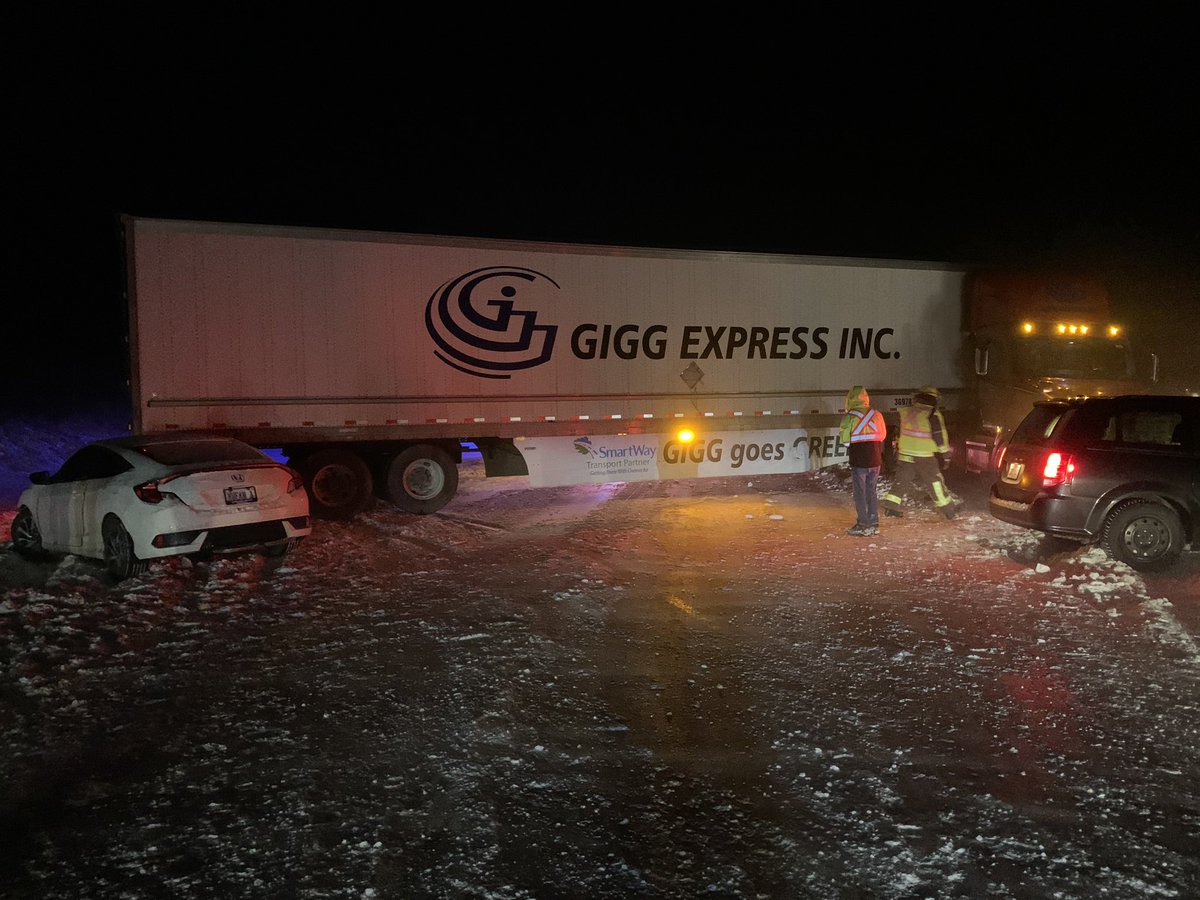 BillWilford's tweet image. Plank Line just north of Dereham is blocked due to an MVC. Please avoid this area and drive according to weather conditions. #ONStorm