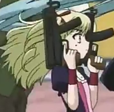 Runs around the TL with guns.