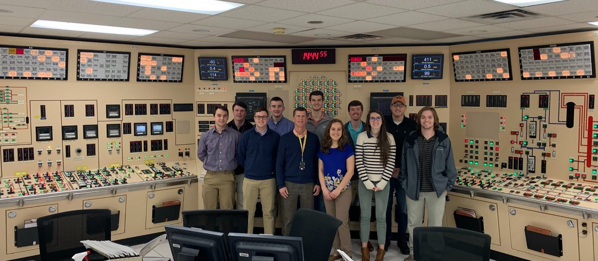 AU_Nuclear's tweet photo. Great visit to the NRC Technical Training Center.  We had a lot of fun operating PWR and BWR simulators! https://t.co/4tkzLtHnE9