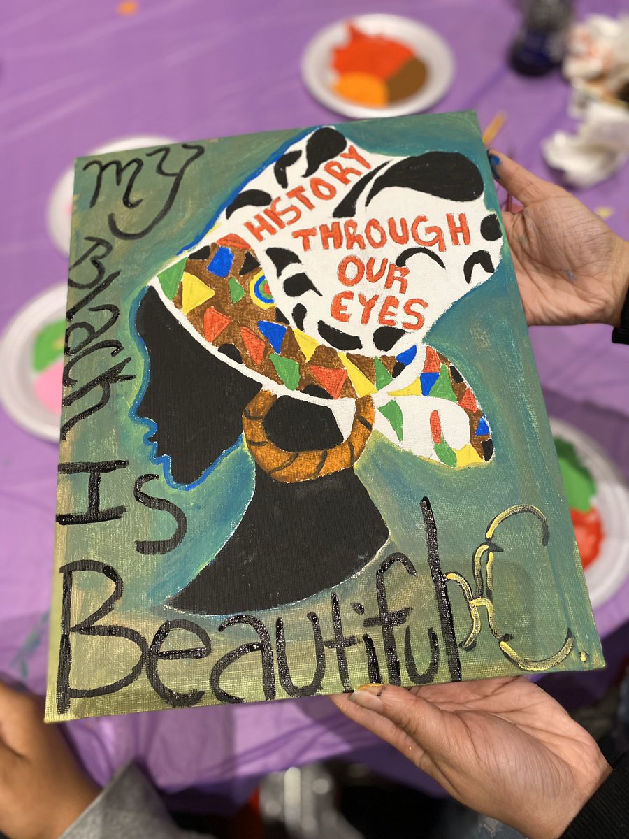 ProjectUplift__'s tweet image. Some artwork from tonight #WSSU #PROJECTUPLIFT #BlackHistoryMonth2020