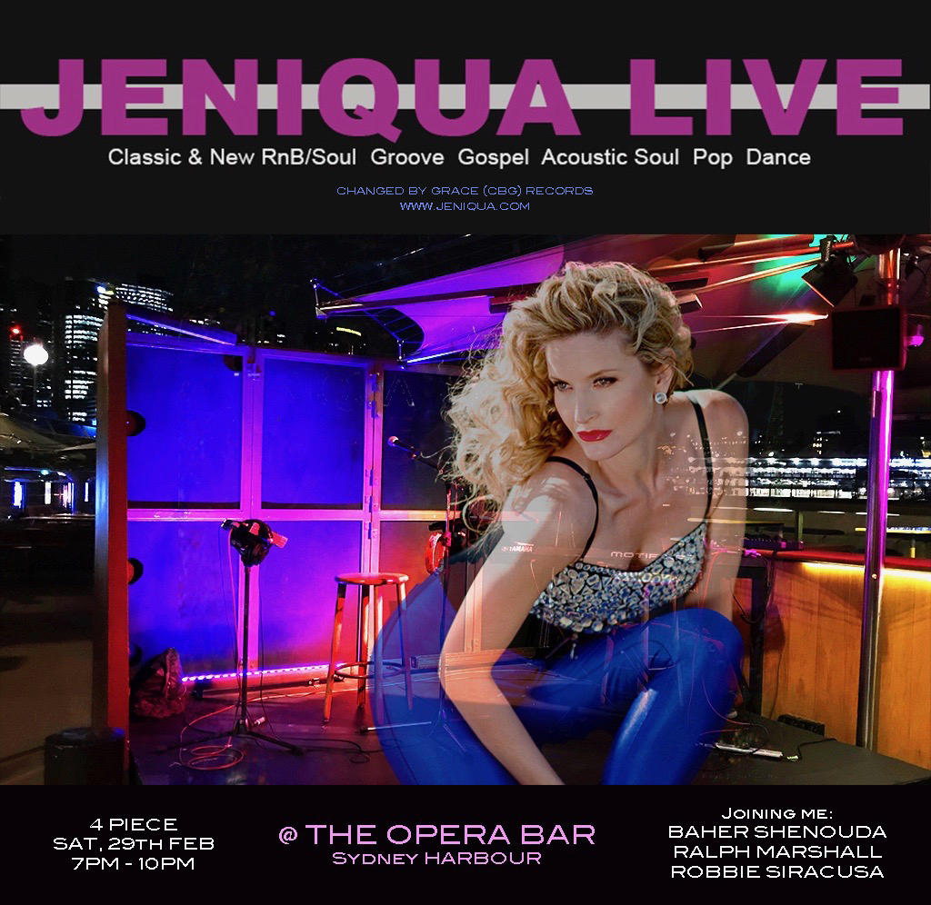 JeniquaMusic's tweet photo. 🎶Performing This Sat, 29 Feb 2020 🎶

7pm - 10pm @ The Opera Bar
Sydney Harbour
💃🏼🕺🏾 Vibe

Come bring your friends for a fun time, great food, amazing view and soulful tunes! Let’s go! 💃🏼🕺🏽🕺🏽🕺🏽

#livemusic #jeniqualive #writer #songwriter #jeniqua #changedbygracerecords #4piece https://t.co/xQ09jnNDrk